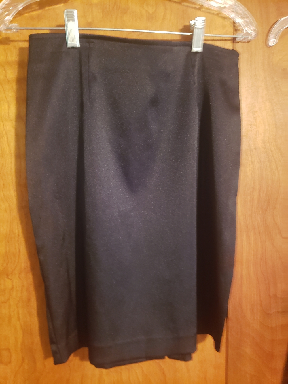 Black Satin Mini Skirt
